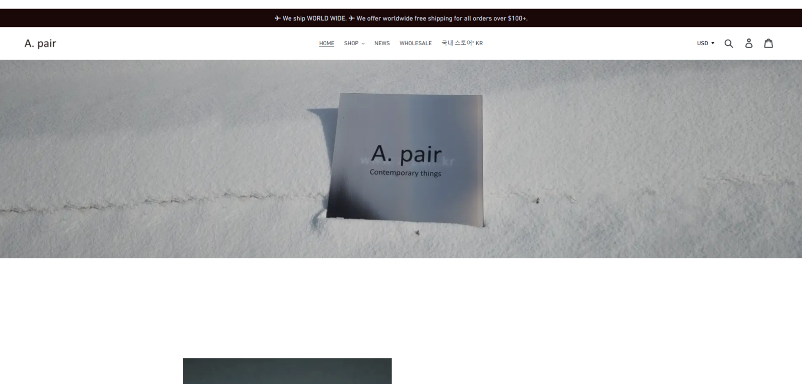 A.pair_contemporary様 ECサイト制作